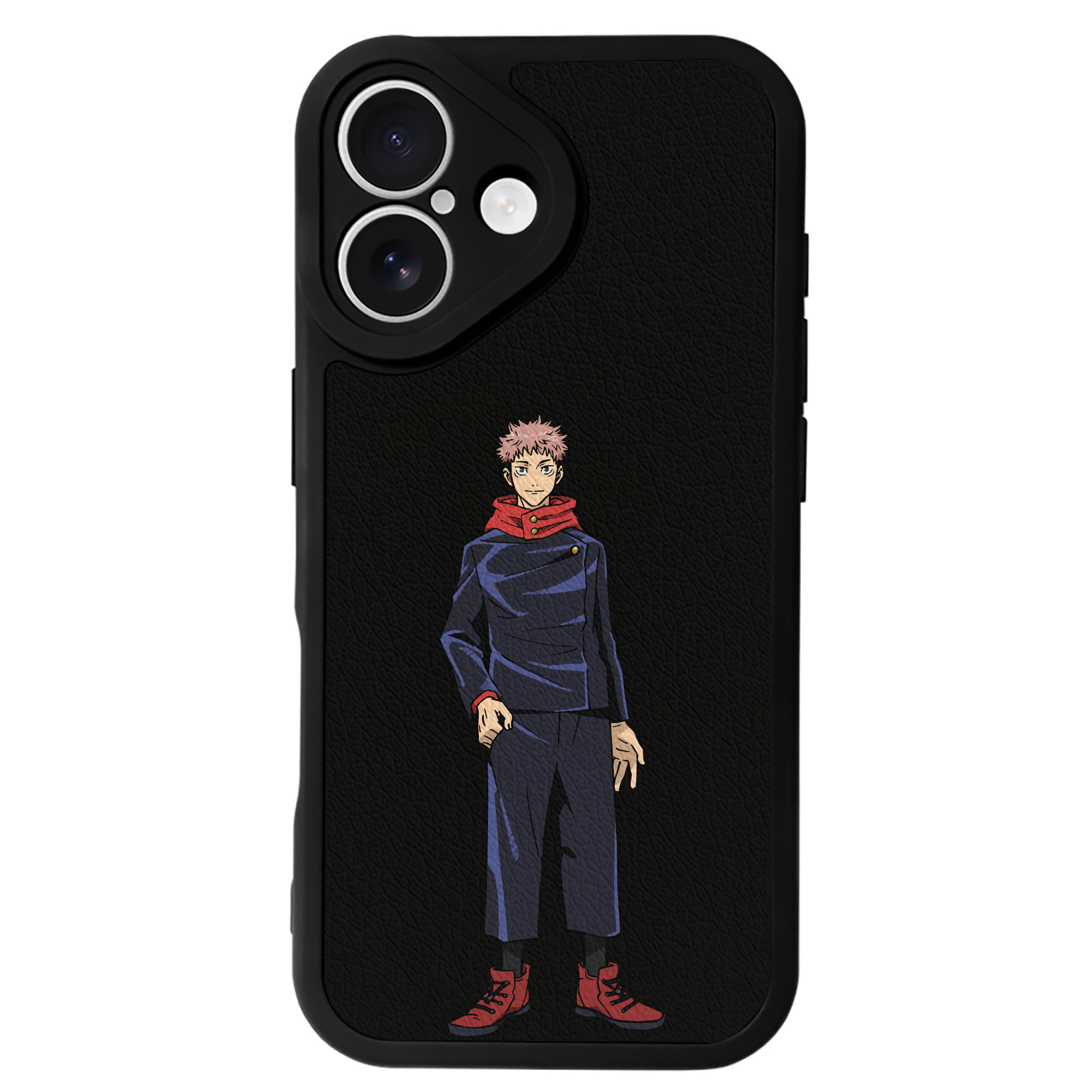 （画像用） 呪術廻戦 Jujutsu Kaisen 【iPhone 16シリーズ対応】シリコンスマホケース（レザー調） 材質：シリコン